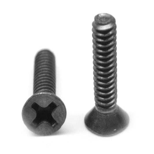 #6-32 x 3/4 Coarse Thread Machine Screw Phillips Flat Head Low Carbon Steel Black Zinc Plated EOI1_L5RSV85